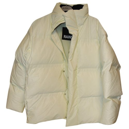 Pre-owned Rains Jacket In White