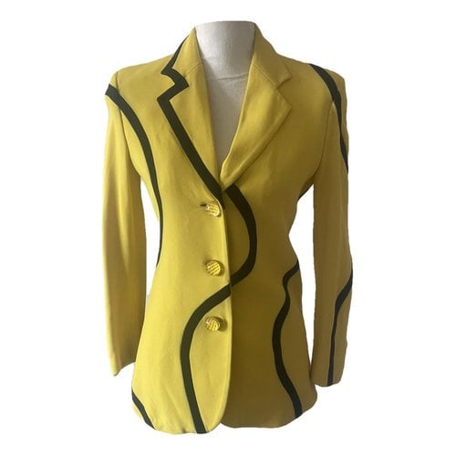 Pre-owned Moschino Cheap And Chic Blazer In Yellow