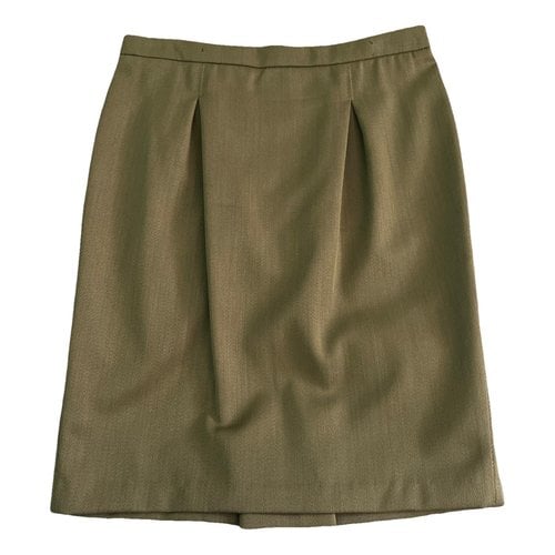 Pre-owned Costume National Wool Mid-length Skirt In Brown