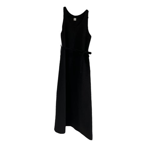 Pre-owned Totême Wool Maxi Dress In Black