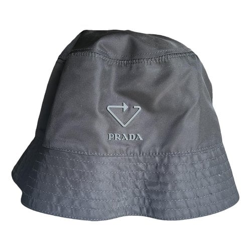 Pre-owned Prada Hat In Black