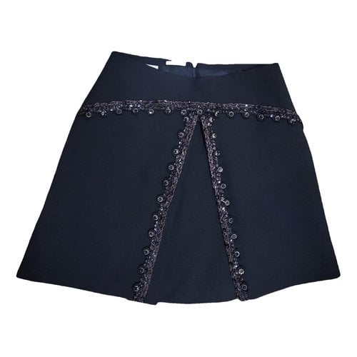 Pre-owned Miu Miu Mini Skirt In Black