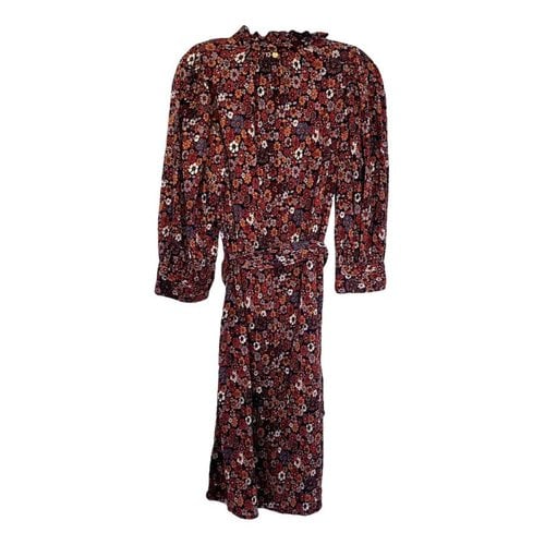 Pre-owned Antik Batik Mid-length Dress In Brown