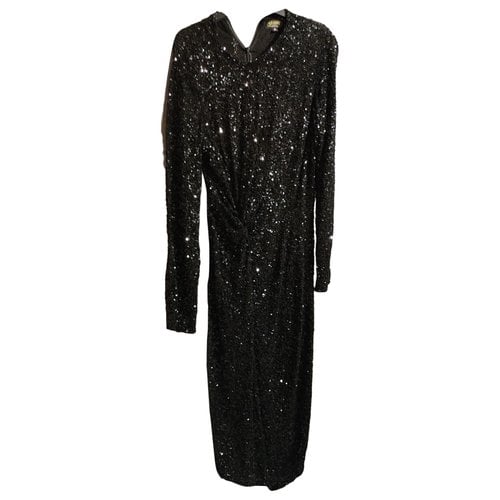 Pre-owned Ashish Glitter Mid-length Dress In Black