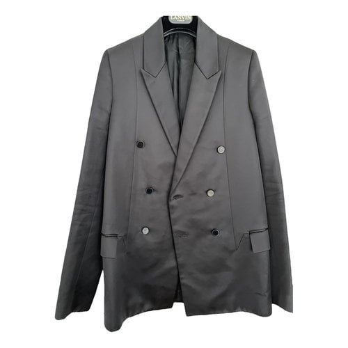 Pre-owned Givenchy Silk Blazer In Black