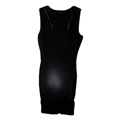 Pre-owned Victoria Beckham Silk Mid-length Dress In Black