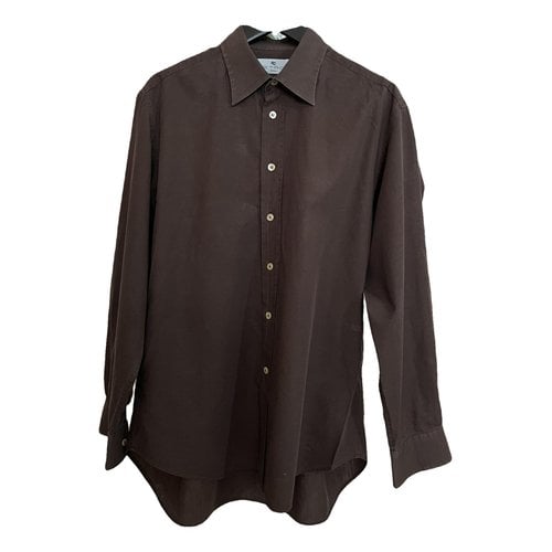 Pre-owned Etro Shirt In Brown