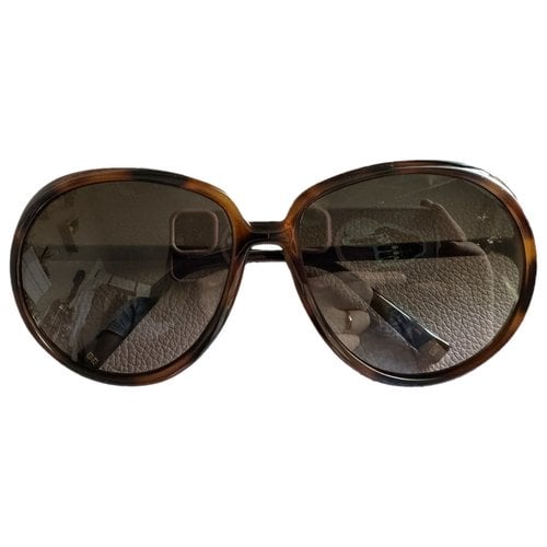 Pre-owned Givenchy Oversized Sunglasses In Brown