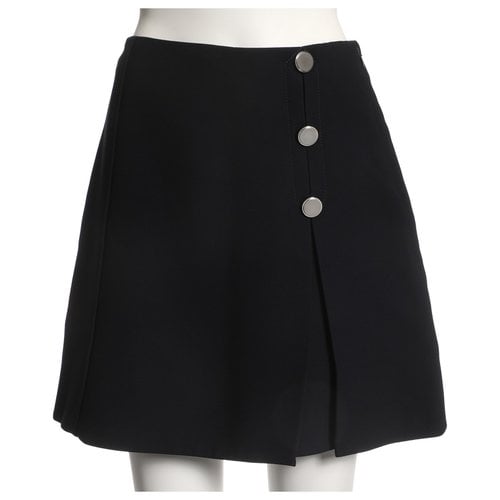 Pre-owned Miu Miu Mini Skirt In Navy