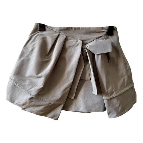 Pre-owned Simonetta Mini Skirt In Grey