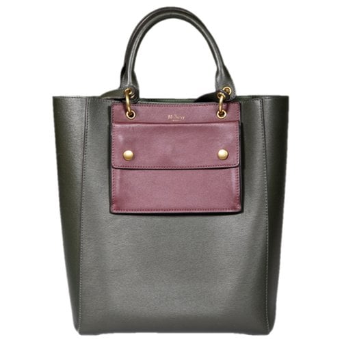 Pre-owned Mulberry Leather Tote In Green