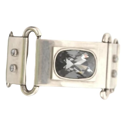 Pre-owned Alexander Mcqueen Bracelet In Silver