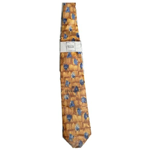 Pre-owned Givenchy Silk Tie In Orange