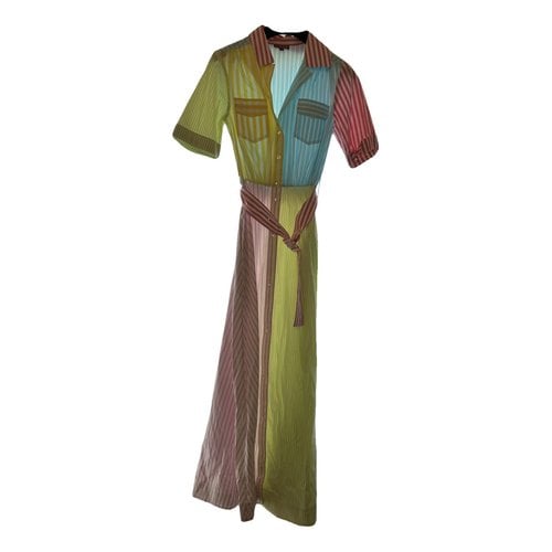Pre-owned Staud Maxi Dress In Multicolour