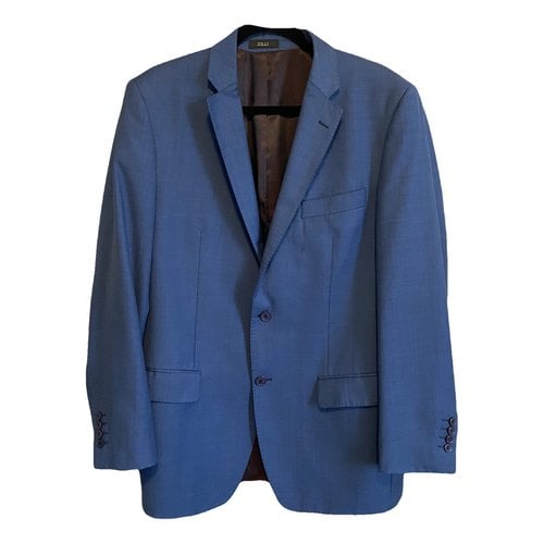 Pre-owned Zilli Wool Jacket In Blue