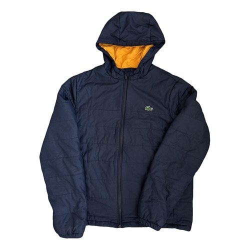 Pre-owned Lacoste Coat In Navy
