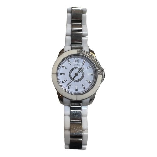 Pre-owned Tommy Hilfiger Watch In White