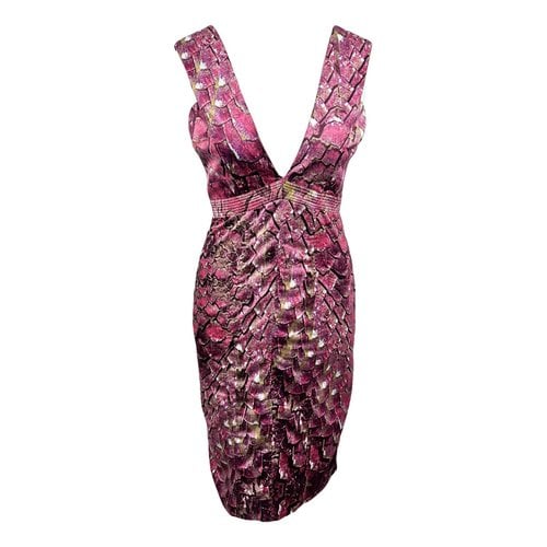 Pre-owned Just Cavalli Mid-length Dress In Pink