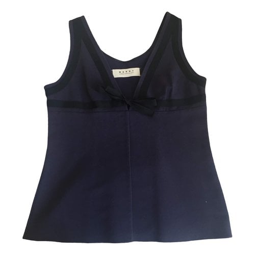 Pre-owned Marni Vest In Blue