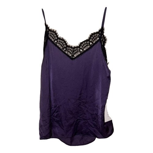 Pre-owned Ikks Lace Camisole In Purple
