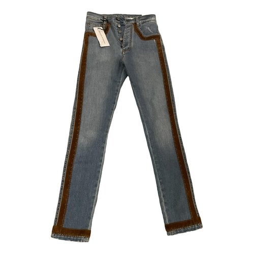 Pre-owned Ermanno Scervino Slim Jeans In Blue