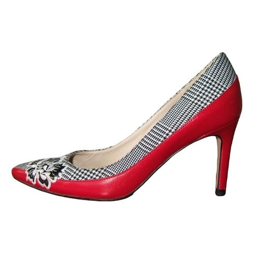 Pre-owned Lk Bennett Leather Heels In Red