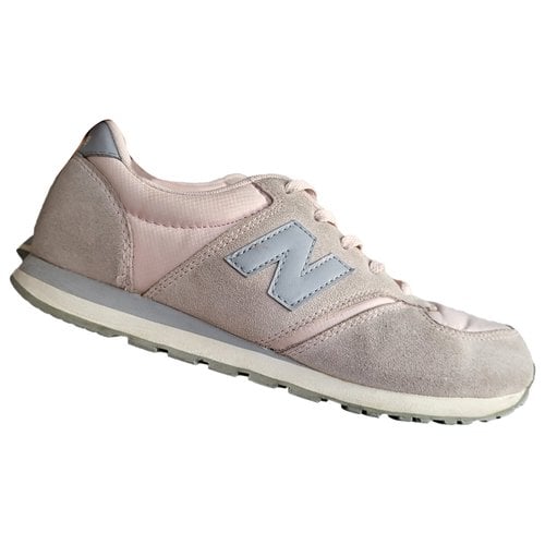 Pre-owned New Balance 420 Leather Trainers In Pink