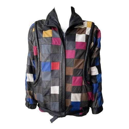 Pre-owned Saint Laurent Leather Jacket In Multicolour