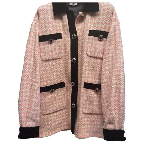 Pre-owned Miu Miu Tweed Jacket In Pink