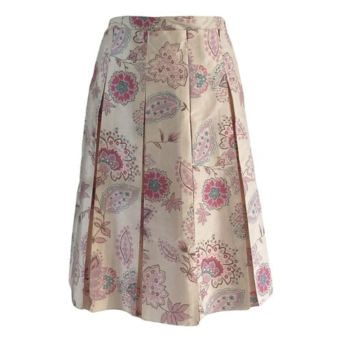 Pre-owned Max & Co Silk Mid-length Skirt In Pink