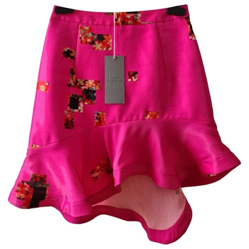 Pre-owned Preen By Thornton Bregazzi Wool Mini Skirt In Pink