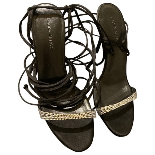 Pre-owned Magda Butrym Leather Sandal In Black