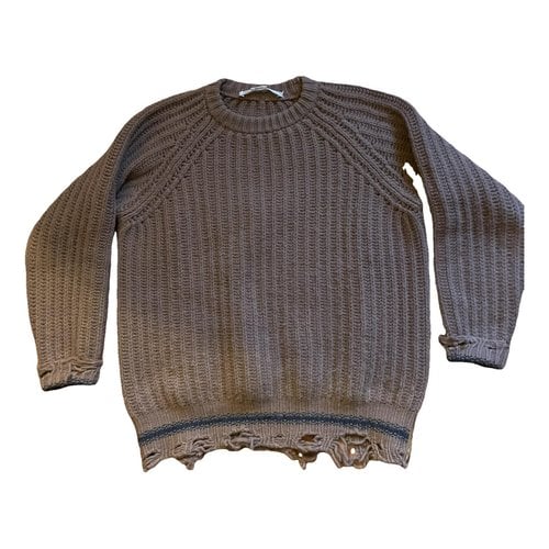 Pre-owned Golden Goose Wool Pull In Brown