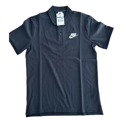 Pre-owned Nike Polo Shirt In Black