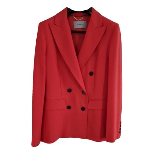 Pre-owned Marella Wool Blazer In Red