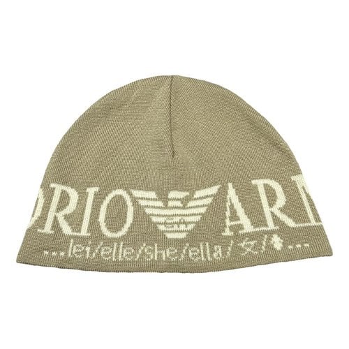 Pre-owned Emporio Armani Wool Hat In Beige