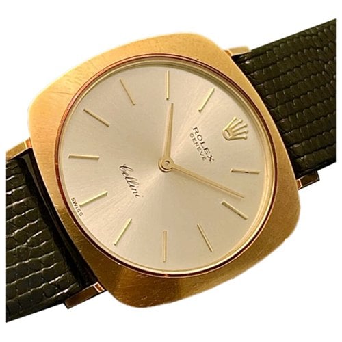 Pre-owned Rolex Cellini Yellow Gold Watch