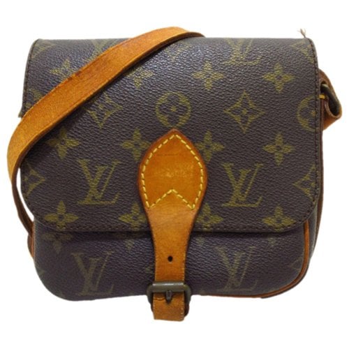 Pre-owned Louis Vuitton Cartouchière Leather Crossbody Bag In Brown