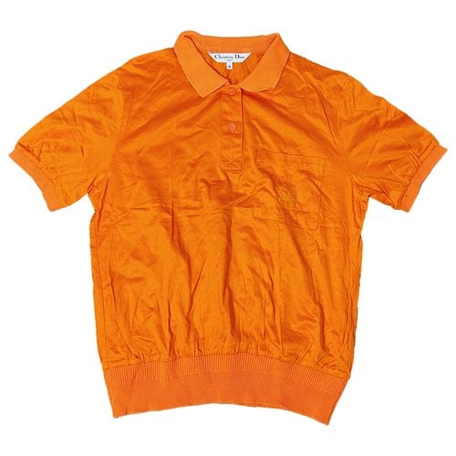 Pre-owned Dior Wool Polo In Orange