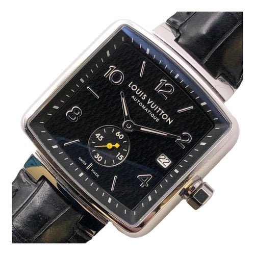 Pre-owned Louis Vuitton Watch In Black