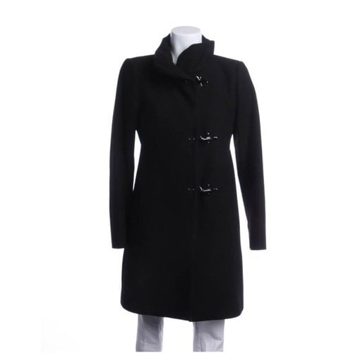 Pre-owned Fay Wool Jacket In Black