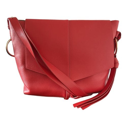 Pre-owned Nina Ricci Leather Handbag In Red
