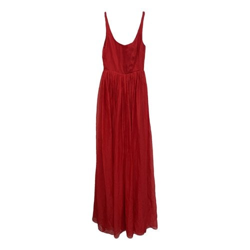 Pre-owned Stella Mccartney Silk Dress In Red