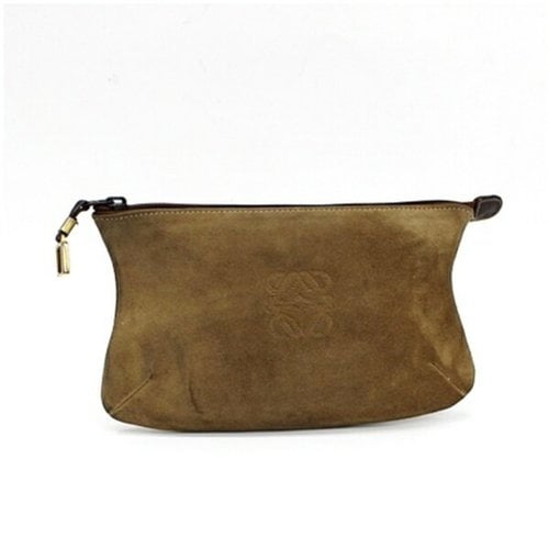 Pre-owned Loewe Anagram Leather Mini Bag In Brown
