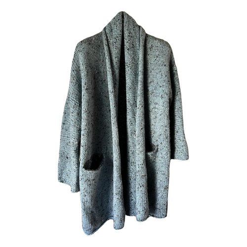 Pre-owned Zadig & Voltaire Wool Cardi Coat In Blue