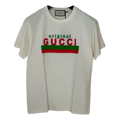 Pre-owned Gucci T-shirt In Beige