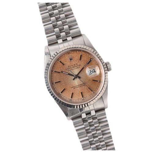 Pre-owned Rolex Datejust 36mm Watch In Silver