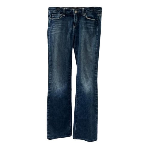 Pre-owned Paige Bootcut Jeans In Blue