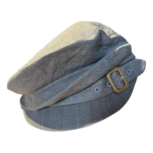 Pre-owned Eugenia Kim Linen Beret In Grey