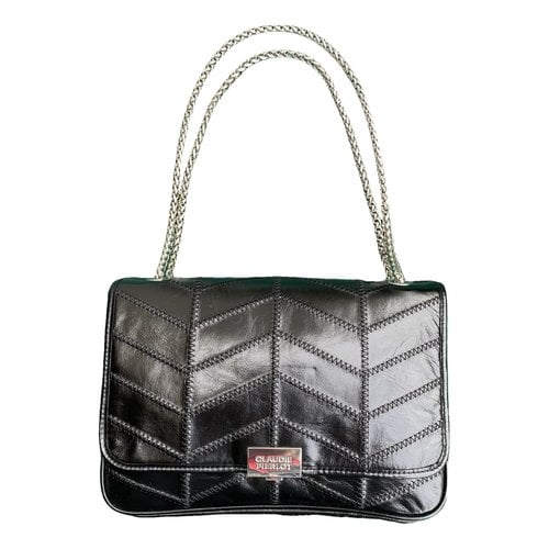 Pre-owned Claudie Pierlot Patent Leather Handbag In Black